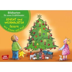 Kamishibai Bildkartenset - Advent und Weihnachten mit Emma und Paul