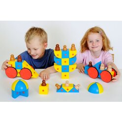 3D magnetische Blcke Budget-Klassen-Set, ab 3 Jahre