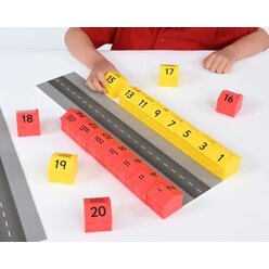 1-20 Straennummern, Mathe-Spielmaterial, ab 3 Jahre