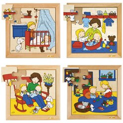 Baby-Puzzles - 4er Set, ab 3 Jahre