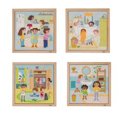 Educo Tgliche Routine-Puzzles  4-teiliges Set