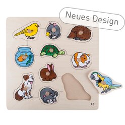 Steckpuzzle Haustiere, ab 3 Jahre - NEUES DESIGN!