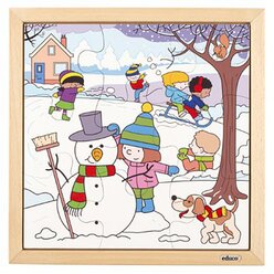 Jahreszeiten Puzzle Winter, 3-5 Jahre