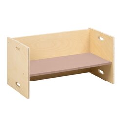Kubenbank 72 x 36 cm, Sitzflche Altrosa
