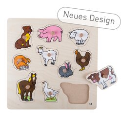 Steckpuzzle Nutztiere, ab 3 Jahre