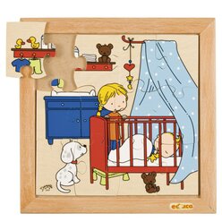 Baby-Puzzle - schlafen, 9 Teile, ab 3 Jahre