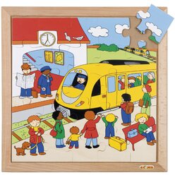 Transport-Puzzle - Bahnhof, ab 4 Jahre