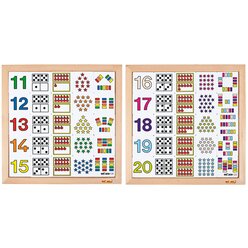 Zhl-Diagramm: 11 - 15 und 16 - 20, Lernspiel, ab 5 Jahre