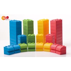 Q-Blocks, 64 Bausteine mit Tasche, ab 2 Jahre