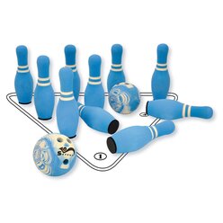 Soft Bowling Set mit 10 Kegeln und 2 Kugeln