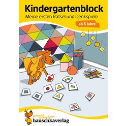 616 Kindergartenblock - Meine ersten Rätsel und Denkspiele ab 3 Jahre, A5-Block