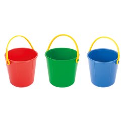 Spielzeugeimer 2 Liter, rot (3 Stck)
