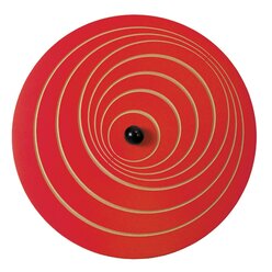 Wandkreisel Welle mit Wandhalterung, blau und rot, 63 cm ,