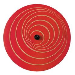 Wandkreisel II Welle mit Wandhalterung, blau und rot, 63 cm ,