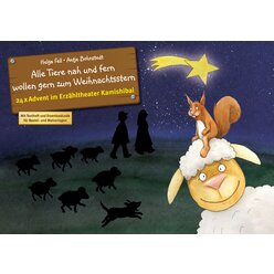 Kamishibai Bildkartenset - Alle Tiere nah und fern wollen gern zum Weihnachtsstern