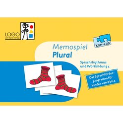 Kon-Lab Memospiel Plural mit Anleitung fr Eltern, 0-10 Jahre