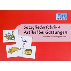 Kon-Lab Wer frisst was?, Memospiel mit Anleitung fr Eltern, 0-10 Jahre