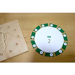 Einmaleins-Material fr Zahlenstern mit 11 Pins (21401363), 10 Einlagekarten, 1.-3. Klasse