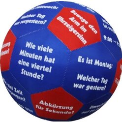 Lernspielball Zeit und Uhrzeit,  35cm (Aktionspreis! Solange der Vorrat reicht!)