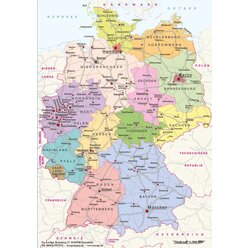 Deutschland politisch, Lernteppich, 120 x 170 cm