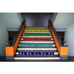 Treppen-XXL Sticker ABC, 120 x 10 cm