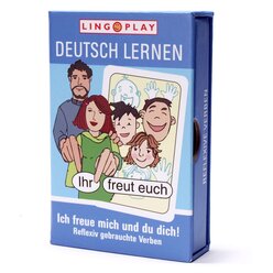 Deutsch Lernen: Ich freue mich und du dich! Kartenspiel fr 2-4 Spieler, ab 9 Jahre