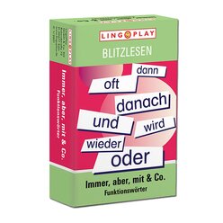 Immer, aber, mit & Co. - Funktionswrter, Lesespiel, ab 7 Jahre