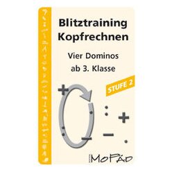 Blitztraining Kopfrechnen - Stufe 2, Kartenspiel, 3.-4. Klasse