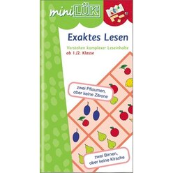 miniLK Exaktes Lesen, Heft, 1.-2. Klasse