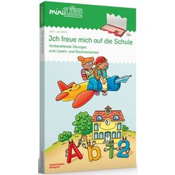 miniLK Set Ich freue mich auf die Schule, 2 Hefte inkl. Lsungsgert, ab 5 Jahre