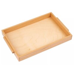 Einfaches Holztablett: mittelgro, 32 x 22 x 3,5 cm