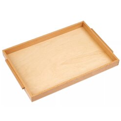 Einfaches Holztablett: gro, 44 x 31 x 3,5 cm