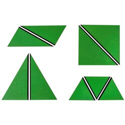 Satz Konstruktive Dreiecke Grn, ab 3 Jahre