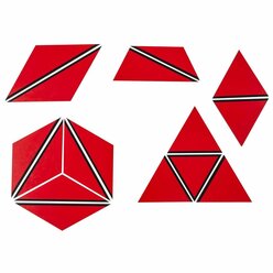 Satz Konstruktive Dreiecke Rot, ab 3 Jahre