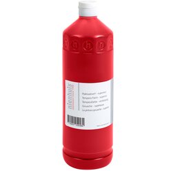 Temperafarbe - premium: rot, 500 ml