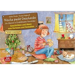 Kamishibai Bildkartenset - Nischa packt Geschenke, 3 bis 6 Jahre