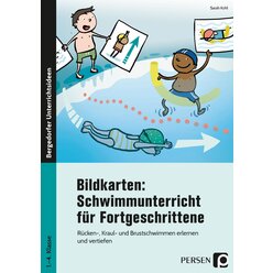 Schwimmunterricht fr Fortgeschrittene, Bildkarten, Klasse 1-4