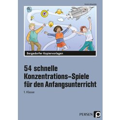54 schnelle Konzentrations-Spiele - Anfangsunterricht, Buch, 1. Klasse