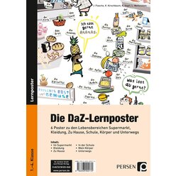 Die DaZ-Lernposter, 6 Stck DIN-A1, 1.-4. Klasse