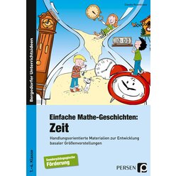 Einfache Mathe-Geschichten: Zeit, Buch, 1.-4. Klasse