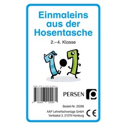 Einmaleins aus der Hosentasche, 2. bis 4. Klasse