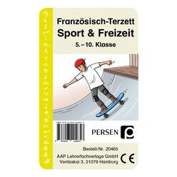 Franzsisch-Terzett: Sport und Freizeit, Kartenspiel, 5. bis 10. Klasse