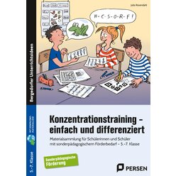 Konzentrationstraining - einfach und differenziert, Buch, 5.-7. Klasse