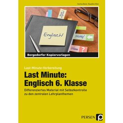 Last Minute: Englisch, Kopiervorlagen, 6. Klasse