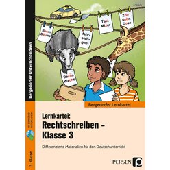 Lernkartei: Rechtschreiben - Klasse 3, Buch