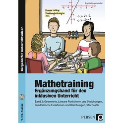 Mathetraining  Band 2 - Ergnzungsband inkl. CD, 9.-10. Klasse