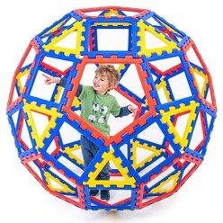 XL Polydron Geo Dome, Konstruktionsspielzeug, 62 Teile, ab 3 Jahre