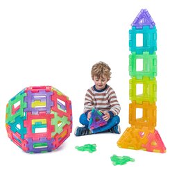 Translucent Giant Polydron Set, 60 Teile, ab 2 Jahre