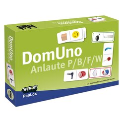 DomUno Anlaute P/B/F/W, Sprachlernspiel, ab 5 Jahre