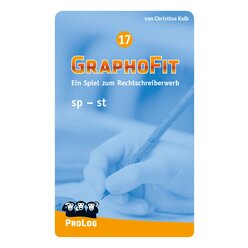GraphoFit Kartensatz 17: sp-st, Spiel zum Rechtschreiberwerb, ab 7 Jahre
